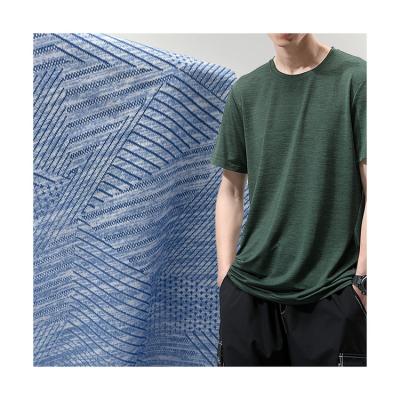 China Quick-Drying Durable Breathable Anti-wrinkle Polyester Eco-friendly Custom Spandex Fabric For Men's Shirt for sale