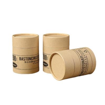 China New Arrival Recyclable Embossing Canned Food Kraft Paper Tube Paper Packaging Round Box for sale