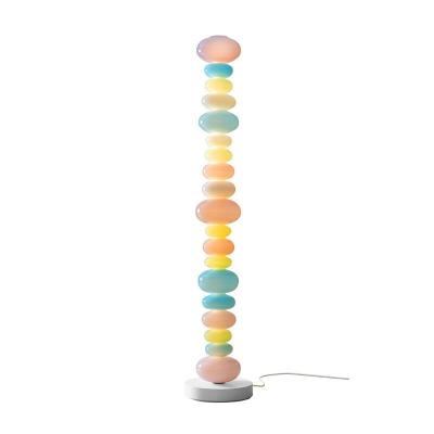 China Modern Creative Rainbow Floor Lamp Macaron Rainbow Candy String Lamp Living Room Girl Bedroom Decoration Warm Atmosphere Lamp for sale