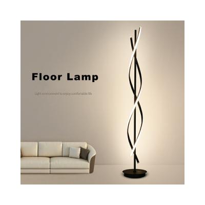 China Double S Nordic Minimalist Floor Lamp Single Floor Lamp Office Living Room Bedroom Lamp for sale