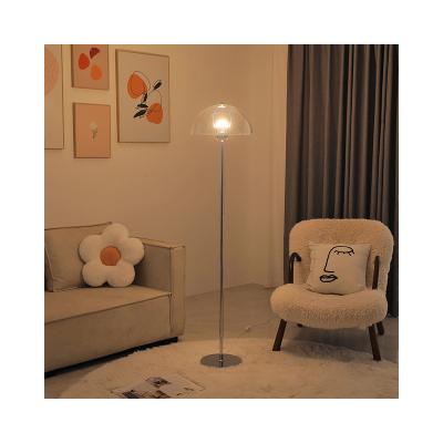 China Nordic Medieval Creative Acrylic Transparent Bauhaus Retro Design Bedroom Tea Table Lamp Living Room Minimalist Mushroom Floor Lamp for sale