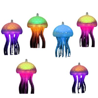 China Outdoor Lamp Acrylic Color Atmosphere Lamp Jellyfish Chandelier Light Guide Courtyard Decoration Atmosphere Pendant Light for sale