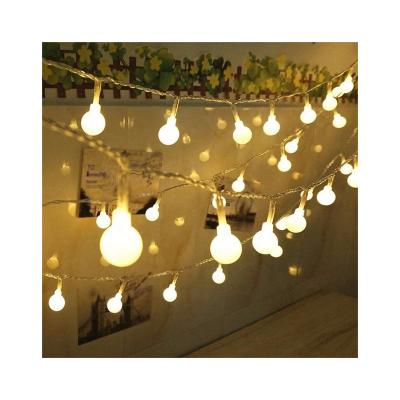 China ABS+LED LED Lamp Solar Powered String Ball String Lights Small Garden Decoration New Year Christmas Holiday Lights for sale