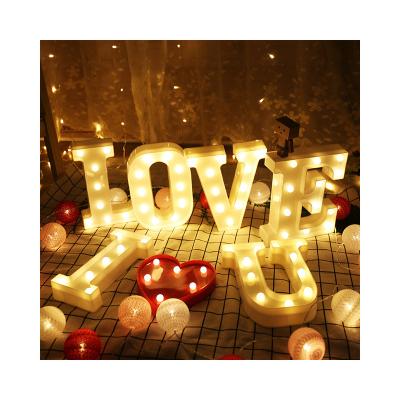 China Letter INS Photo Props Letter Lights Small LED Night Lights Creative Birthday Modeling Lights Wedding Room Decoration for sale