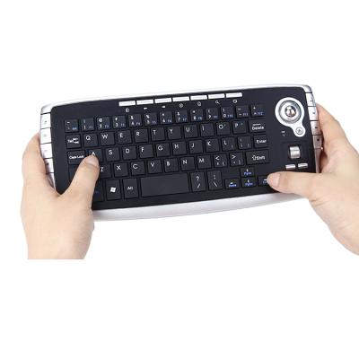 China Wholesale Price Wireless Smart Computer TV Remote Control Wireless Keyboard with Trackball Mouse for sale