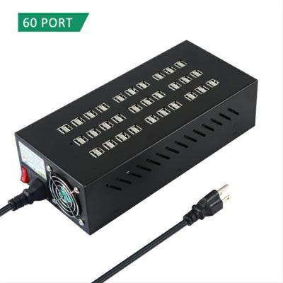 China Phone Table 60 Port USB Charger Phone Dock Charging Station For Restaurant for sale