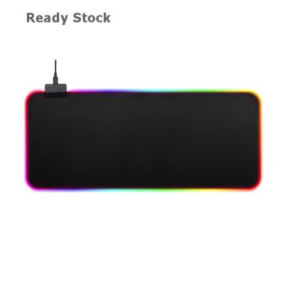 China 100% Eco-Friendly Ready Stock Extra Large RGB LED Gaming Waterproof Non-slip Mouse Pad for sale