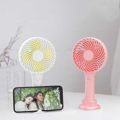 China Handheld and Stand Multi Functional Rechargeable with Stand Portable Mini Tabletop Fan for sale