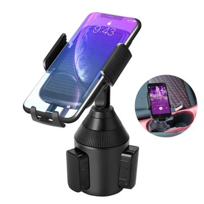 China ABS Universal Smart Phone Automobile Car Adjustable Cup Holder Phone Mount For Mobile Phones for sale