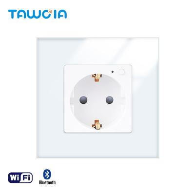 China TAWOIA EU Plug Smart Life Tuya App Voice Standard Dial-up Control Tuya Smart WiFi Residential/Multi-Purpose Outlet 16A Electric Current for sale