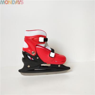 China Most popular OEM acceptable high quality PVC rental ice hockey skates shoes for kids, teens and adults for sale