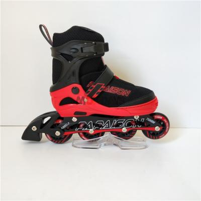 China Hot Selling Cheap Sandwich Mesh And PVC Leather Four Wheels Roller Skates Integrated Skates For Adults for sale