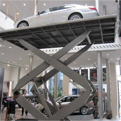 China Widely. 4S Auto Stores Racermax Electric Car Scissor Lift Platform Portable Hydraulic Scissor Car Lift for sale