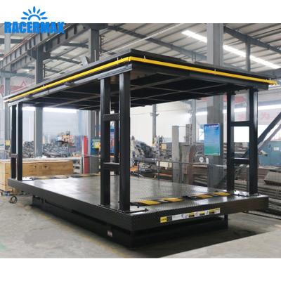 China Widely. 4S Auto Stores New RACERMAX Platform Car Scissor Lift Platform Doubles Hydraulic Lifter for sale