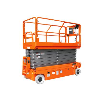 China Hotels Hydraulic Movable Electric Scissor Man Lift Self Propelled Work Platform For Aerial Work for sale