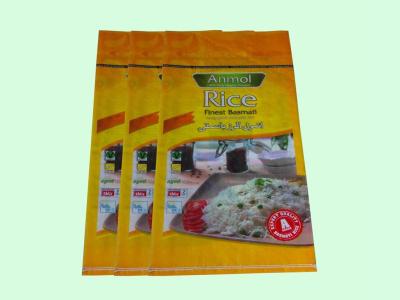 China laminated pp woven packaging bag, pp woven rice bag,bopp laminated pp woven bag for sale