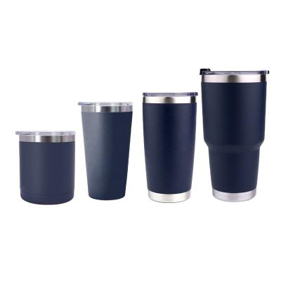 China Factory Direct Wholesale 20oz White Stainless Steel Travel Mugs Tea Cup 30oz Tumbler Double Wall Viable Vacuum Mug for sale