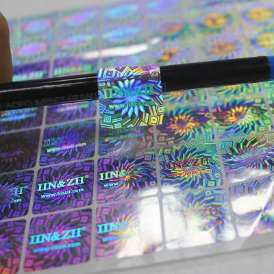 China Cheap 3d hologram sticker maker label security laser holographic sticker for seal packaging label for sale