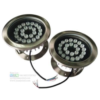 China 24w 2700k theme park dmx rgbw 3000k outdoor pool wall waterproof ground mounted flood spot underwater led light ip68 for sale