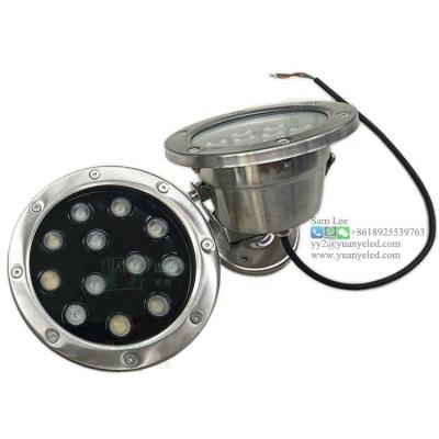 China Theme Park 24w dmx512 RGBW 3000K ip68 RGB Waterproof Pool Flood Underwater 24v 12v Led Spot Light for sale