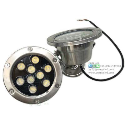 China Theme Park Underwater Pool Fountain Wall Ground Surface Mounted DC12V 24V Stainless Steel IP68 RGB RGBW Underwater Spot LED Flood Light for sale