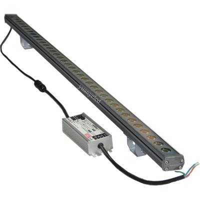 China Sports stadiums dmx rgb rgbw wash waterproof ip65 architectural facade outdoor led strip wall washer light for sale