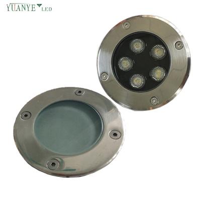 China Residential Outdoor Waterproof Lighting 5w Earth Recessed Led Underground Lights With Clear / Frosted Tempered Glass for sale