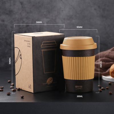 China Wholesale Sustainable High Quality Biodegradable Portable Insulated Reusable Travel Double Walled Coffee Mug for sale