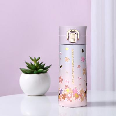 China PORTABLE Unique Outdoor Insulated Kawaii Cute Reusable Leakproof Kids Water Bottle Gradient Stainless Steel for sale