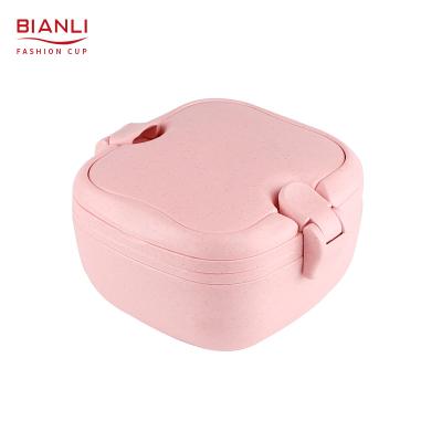 China Freshness Preservation Tableware Set Bento Box Insulated Biodegradable Eco Friendly Airtight Plastic Food Containers With Lid for sale