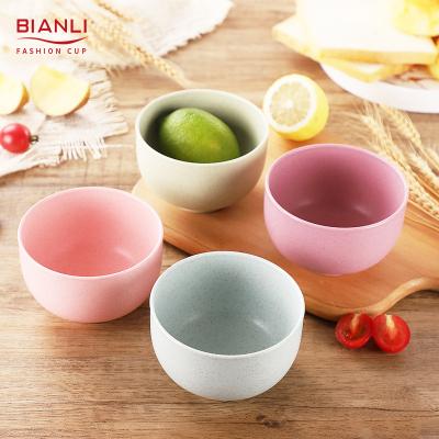 China Disposable Fiber Bowls For Wheat Straw Fiber Lightweight Bowl Sets Salad Soup Noodle Dishwasher Safe Bpa Free for sale