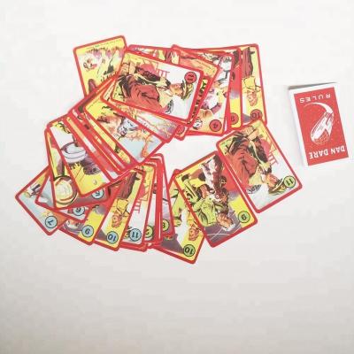 China FUTURE WAR Cartoon Card Toy DAN'S CHALLENGE The Game Printed Cards for sale