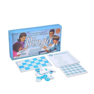 China Wholesale Custom High Quality Paper Board Game Family Bingo Paper Game for sale