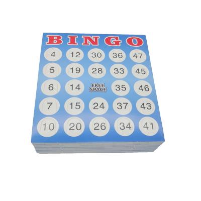 China Wholesale Custom High Quality Paper Board Game Family Bingo Paper Game for sale