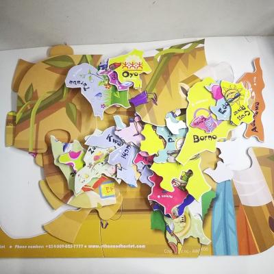 China Cartoon Toy Customized Kids Educational Flat 48 Large Pieces Paper Puzzle for sale