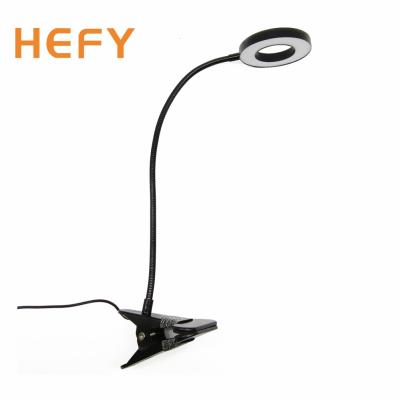 China Modern Clip On Light USB LED Lights Reading Desk Lamp With 3 Color Modes 10 Glow Eye Protection Book Clamp Bed Designer Lamp for sale