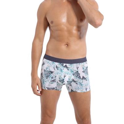 China Breathable Fashion Printed Mens Boxer Shorts Mens Seamless Underwear for sale