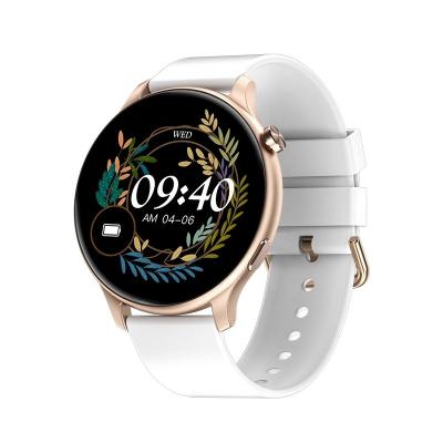 China FW01 Playback MP3 Smart Watch For Women Heart Rate Health Monitoring 1.28inch Round Dial BT Call Fitness Tracker Dafit Ultra-thin Smart Watch for sale