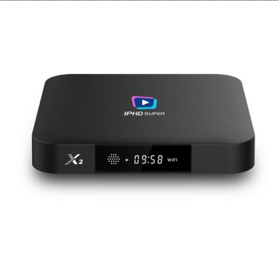 China Support 4K IPHD X2 Android TV Box 1+8/2+16GB Quad Core 2.4G WiFi Smart TV Box Amlogic S905w Android 7.1TV Box for sale