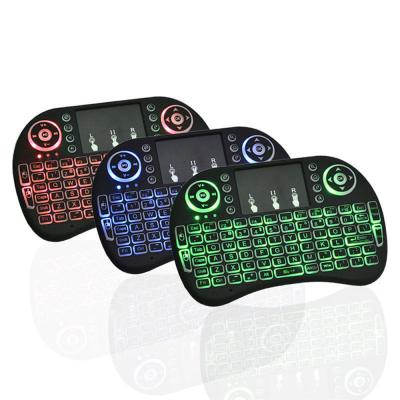 China Fashionable For Computer Laptop TV Box i8 Mini Gaming Keyboard Touchpad Wireless Mouse for sale