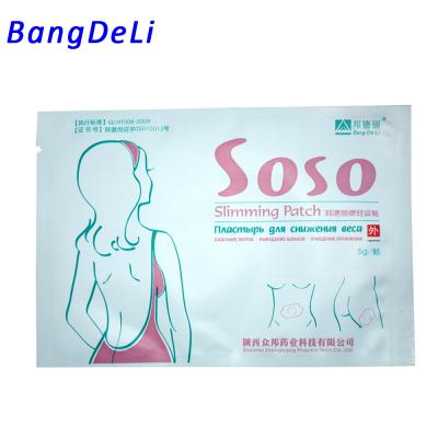 China Slimming Plaster Chinaherbs Bang De Li Brand Slimming SO Correction Weight Loss Plaster for sale