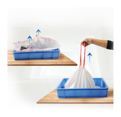 China Large Drawstring Viable Cat Pan Bags from Kitty Litter Box Liners for sale