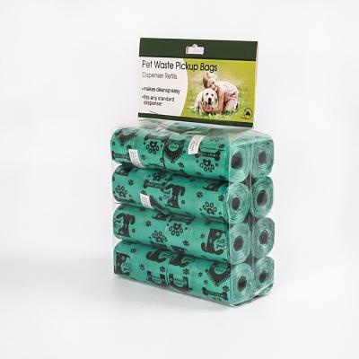 China Biodegradable Disposable Corn Strach Dog Waste Poop Bag On Roll for sale