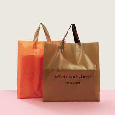 China 100% Eco-friendly Customized PE Shopping Handle Bags With Printing 2017 New Design for sale