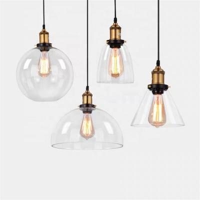 China New Industrial Modern Pendant Led Light Kitchen Dining Glass Hanging Chandeliers And Lamps for sale