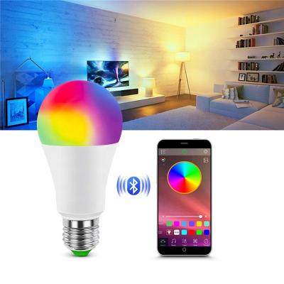 China High Efficiency Dimmable 15W Full Color LED RGBCW Light Bulb Intelligent Remote Control Light Bulb Lamp for sale