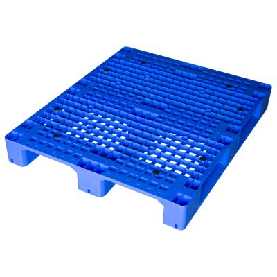 China Euro Steel Pipes Single Face Stackable Custom Logo Single Faced Plastic Pallet for sale