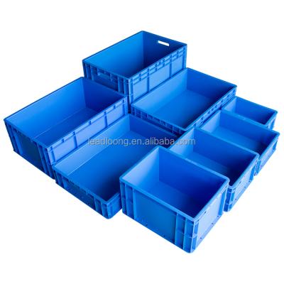 China Durable HDPP EU Europe Factory Workshop Transport Box Standard Solid Stackable Custom Logo Plastic Case for sale