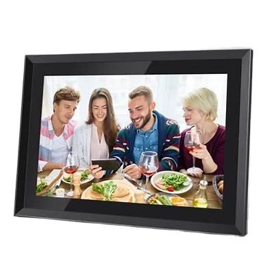 China Wooden Picture Frame 32 43 49 Inch Digital HD Digital Electronic Photo Album Frame Square WiFi Digital Photo Frame Wood Picture Frame for sale