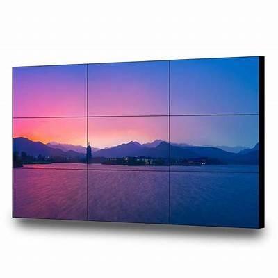 China Split Screen Display 46 49 55 Inch 3x3 Inch LCD TV Wall Bezel Ultra Thin Indoor LCD TV Walls Seamless LCD Wall TV for sale